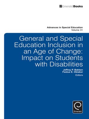 cover image of Advances in Special Education, Volume 31